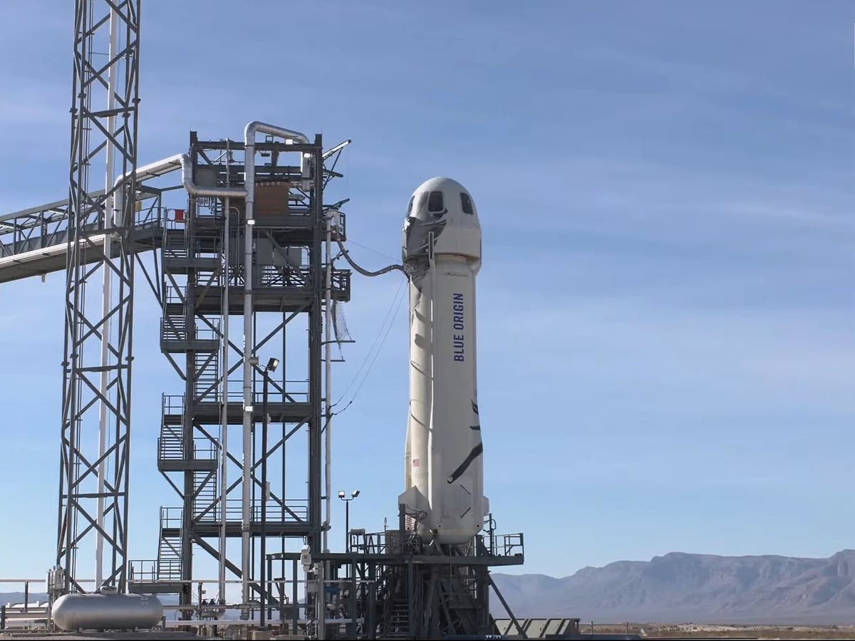 Blue Origin launch live stream William Shatner emotional after being